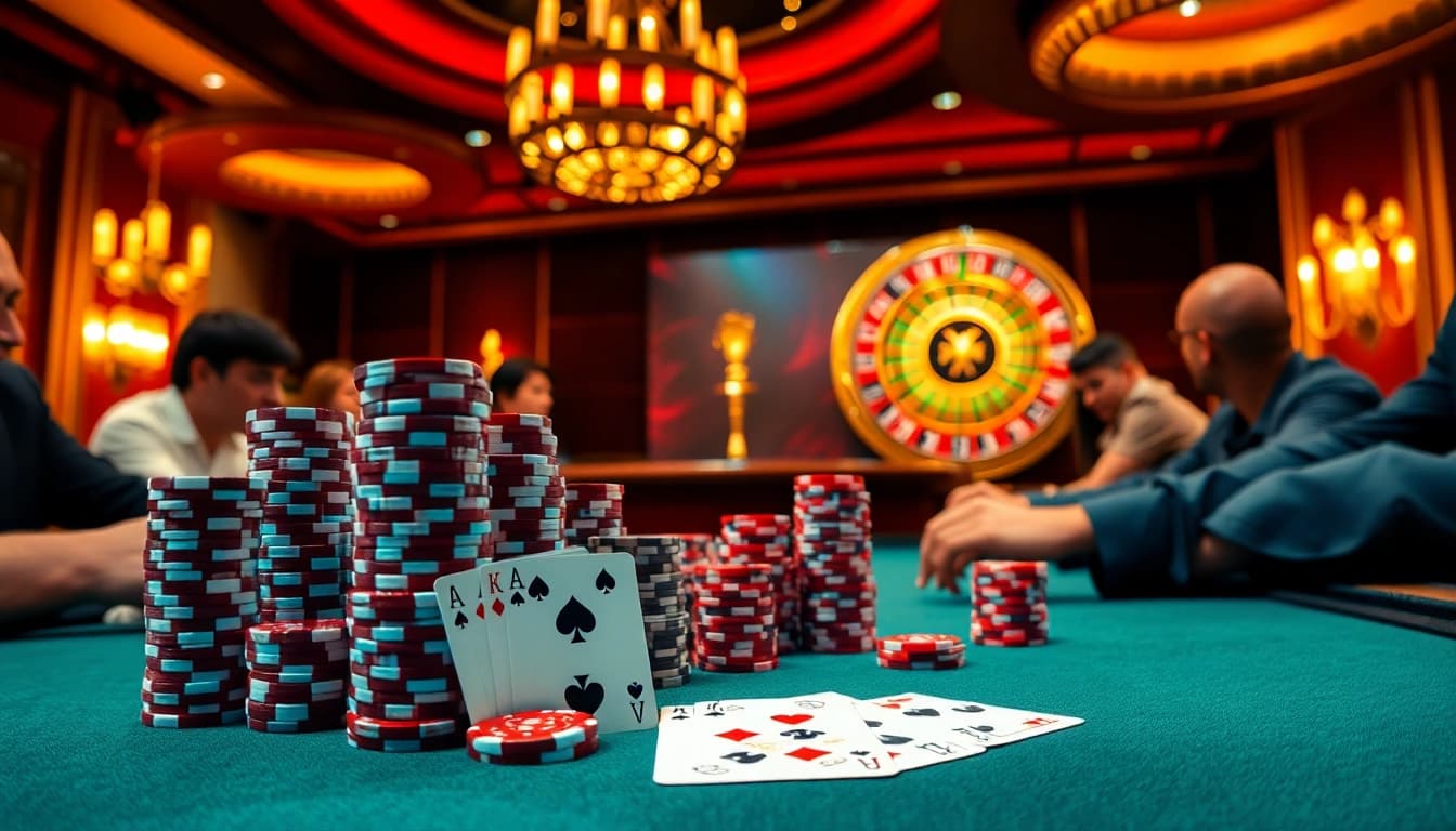Experience thrilling poker action at F8BETA2 with luxury tables and vibrant gameplay.
