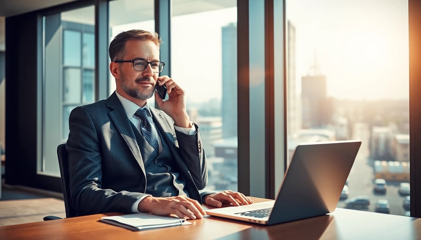 Headhunter Chemnitz berät erfolgreich Klienten in einem modernen Büro.