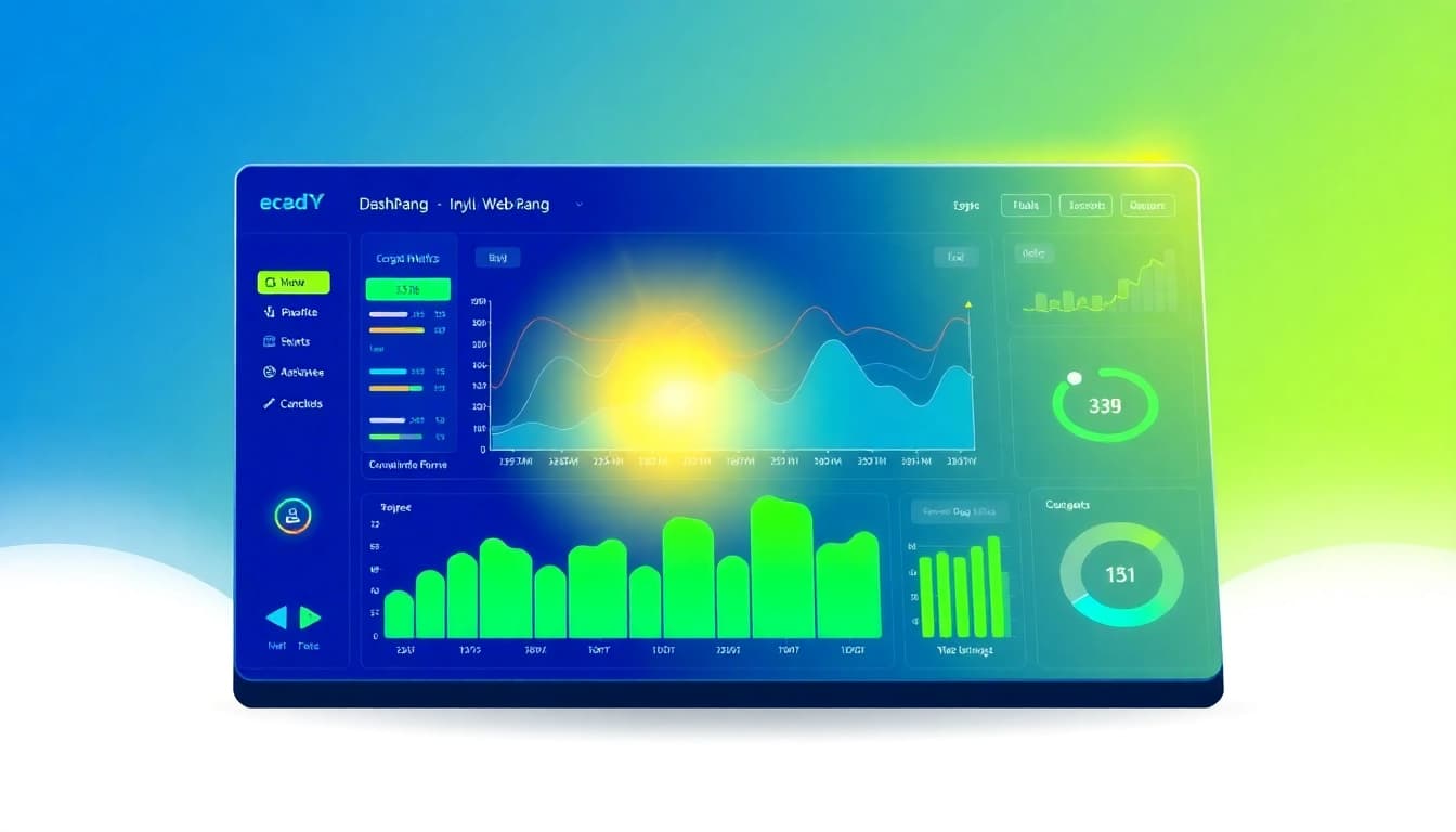 Visualize your Web-Rang with an interactive dashboard showcasing website metrics and SEO performance.