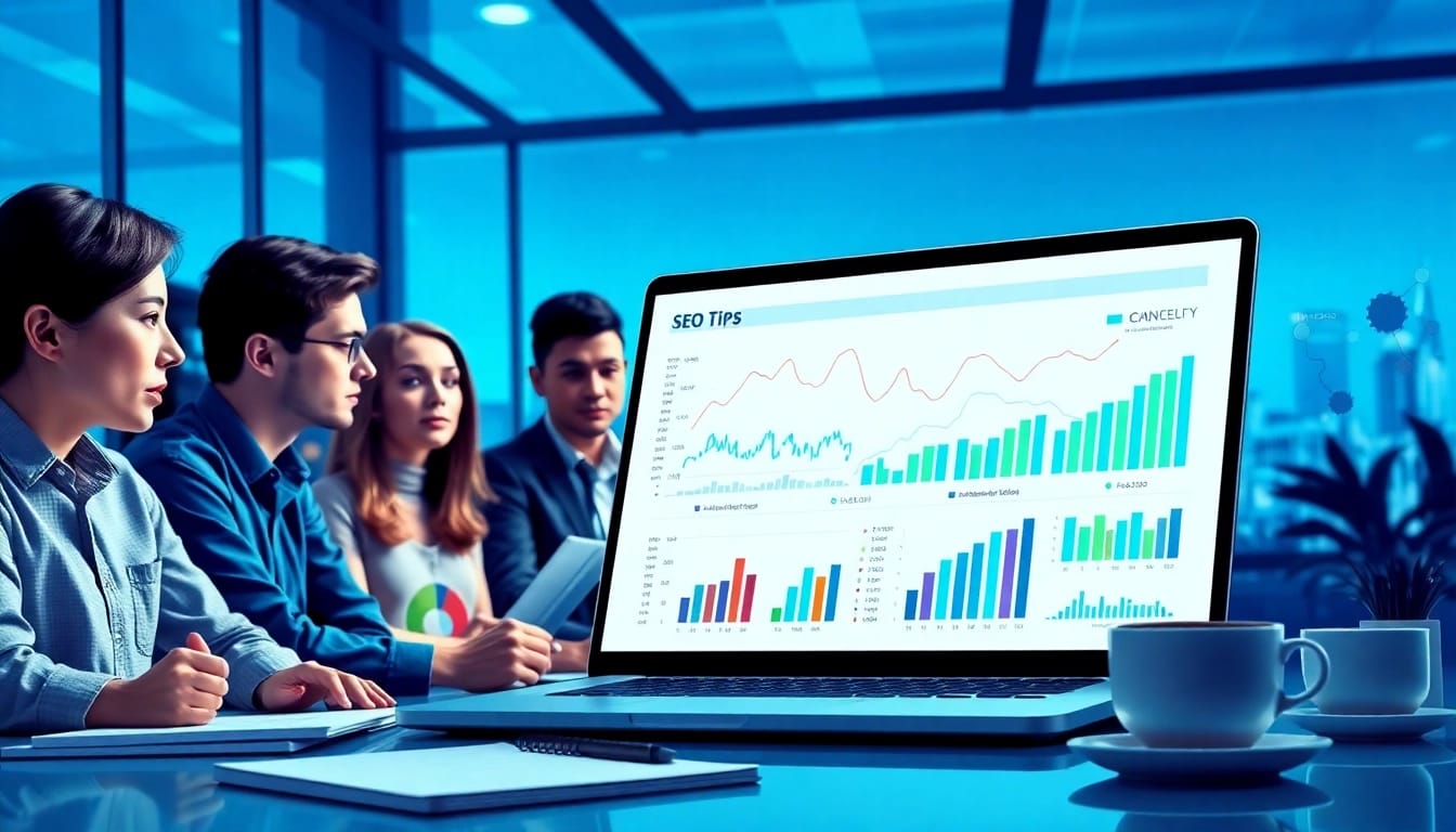 Optimale SEO Tipps für erfolgreiche digitale Strategien in einem kreativen Fokus-Setting.
