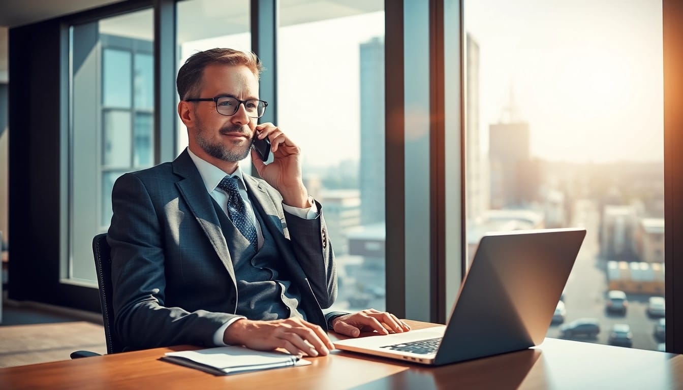 Headhunter Chemnitz berät erfolgreich Klienten in einem modernen Büro.