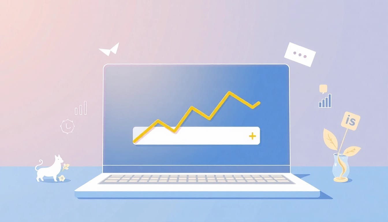 Visualisieren Sie die Bedeutung des SEO-Rankings mit einer klaren Darstellung von Suchdaten und Grafiken.