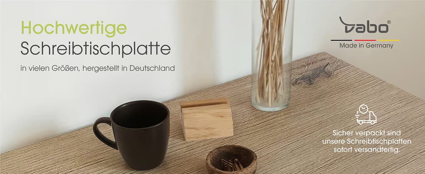 Effizienz und Komfort: Wie die vabo Schreibtischplatte Ihre Produktivität steigert