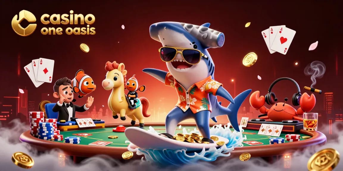 Experience thrilling gameplay in a casino ohne oasis, featuring dynamic characters and poker action.