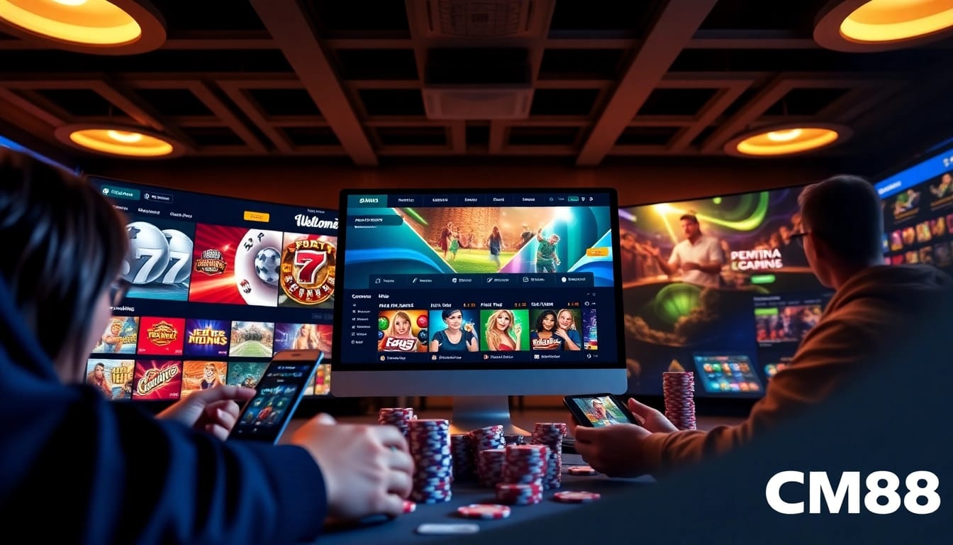 Engaging CM88 online gambling platform showcasing exciting games and user-friendly interface.