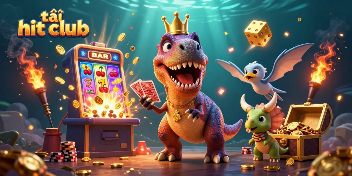 Play and win with exciting games at tải hit club featuring colorful casino characters.