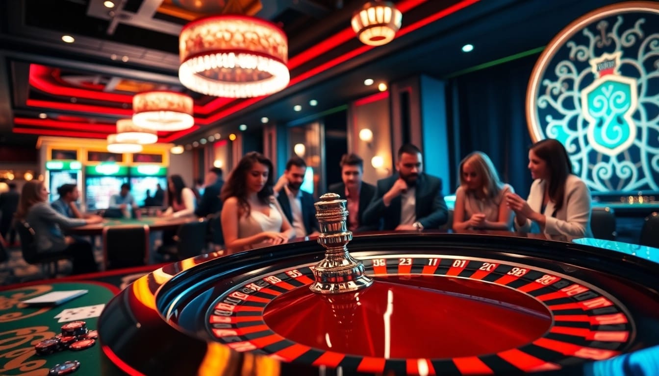 Golisimo Germany begeistert Spieler am Roulette-Tisch mit aufregendem Casino-Ambiente.
