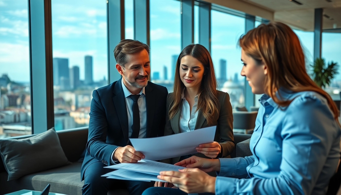 Immobilienmakler Frankfurt Preungesheim berät Kunden in modernem Büro mit Ausblick.