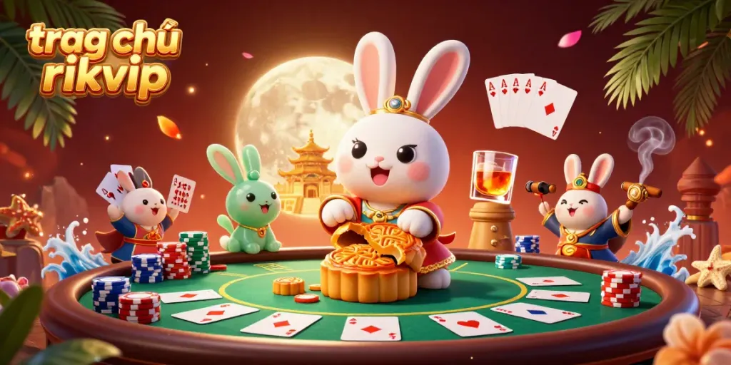 Experience thrilling wins at trag chủ rikvip with casino-themed elements and captivating 3D characters.