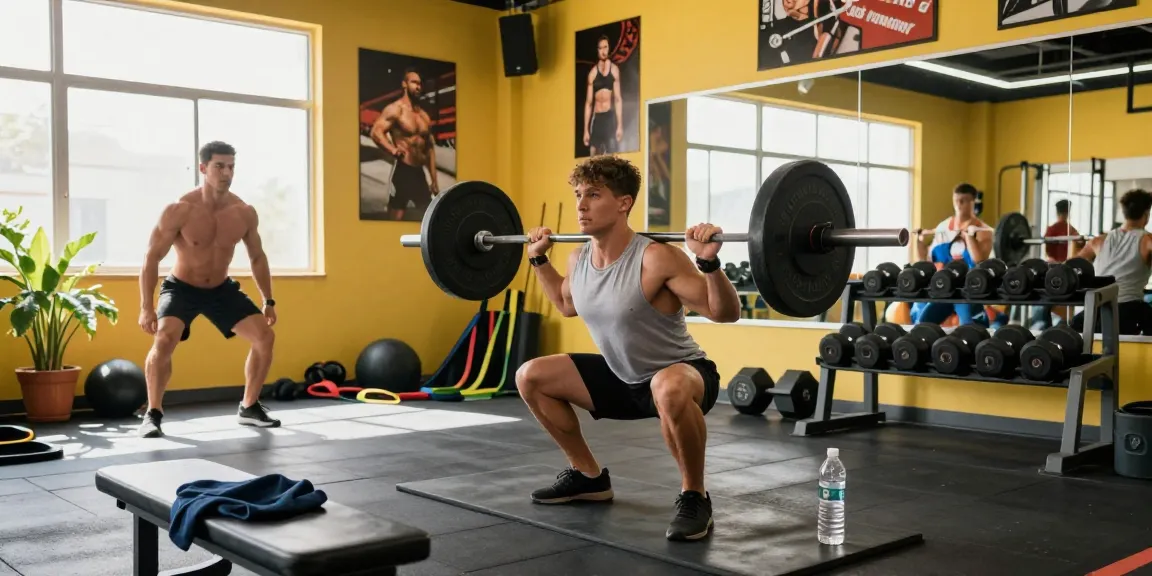 Sportler verwendet Produkte aus dem Steroidshop während eines intensiven Fitness-Trainings