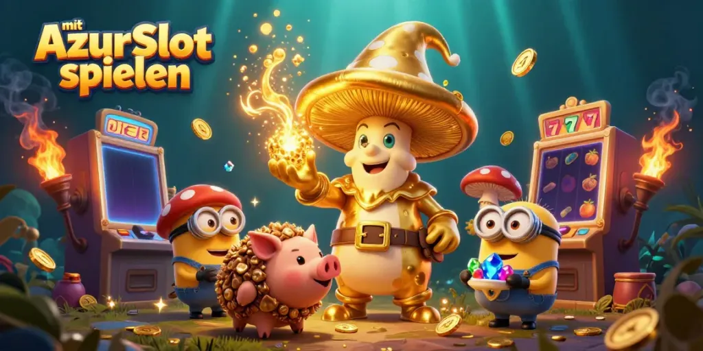 Mit AzurSlot spielen und Spielautomaten erleben, um das große Geld zu gewinnen.