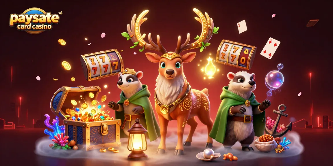 Engagieren Sie sich in einem Paysafe Card Casino, und treten Sie dem Spielabenteuer mit einem Druidenhirsch, einem Dachs und leuchtenden Elementen bei.
