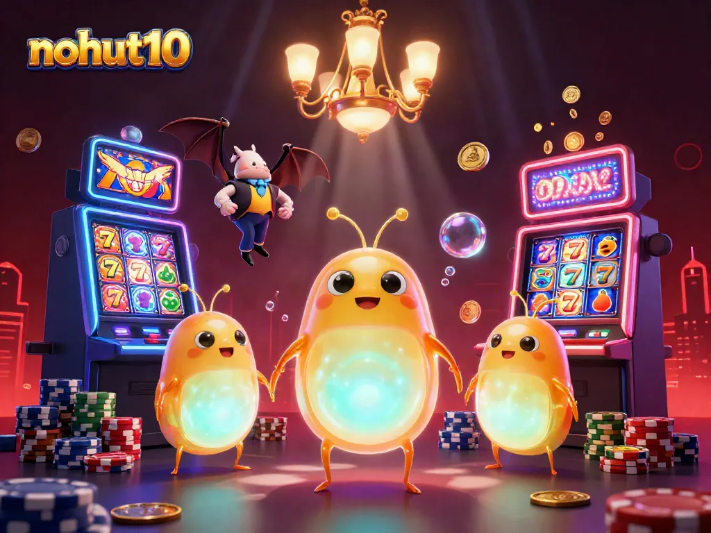 Experience thrilling jackpot wins at nohut10 with vibrant slot games and glowing glowworms.