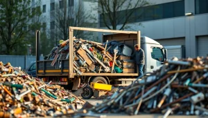 Schrottabholung durch einen mobilen Schrotthändler in NRW - effiziente Abholung von Schrott und Altmetall.