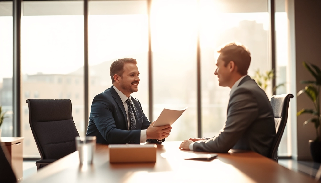 Headhunter Schweiz berät Klienten in einem modernen Büro und fördert beruflichen Erfolg.