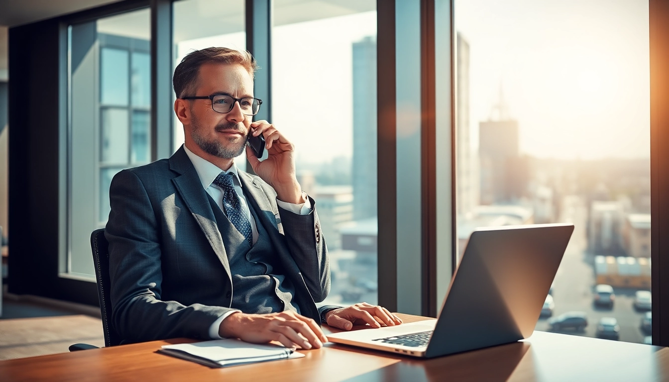 Headhunter Chemnitz berät erfolgreich Klienten in einem modernen Büro.