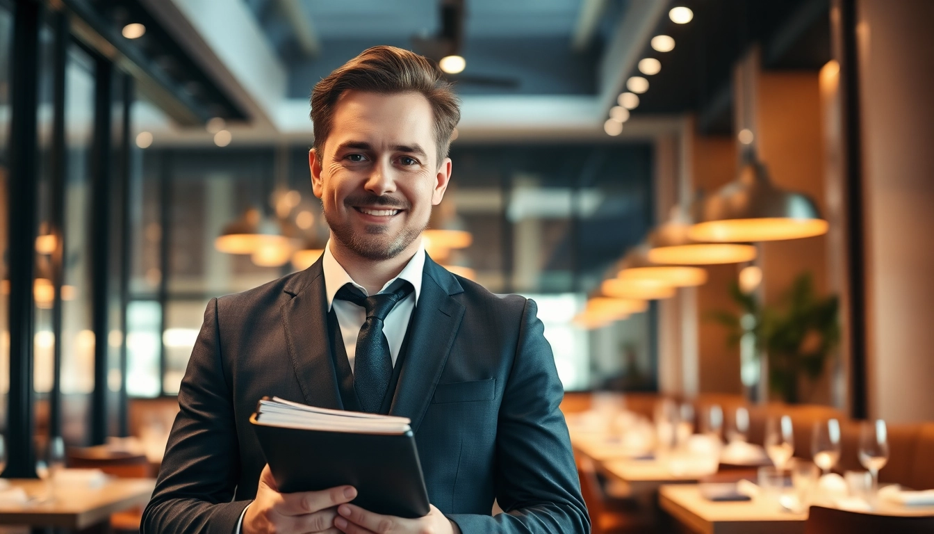 Headhunter Gastronomie berät im modernen Restaurant über Führungskräfte-Placement.