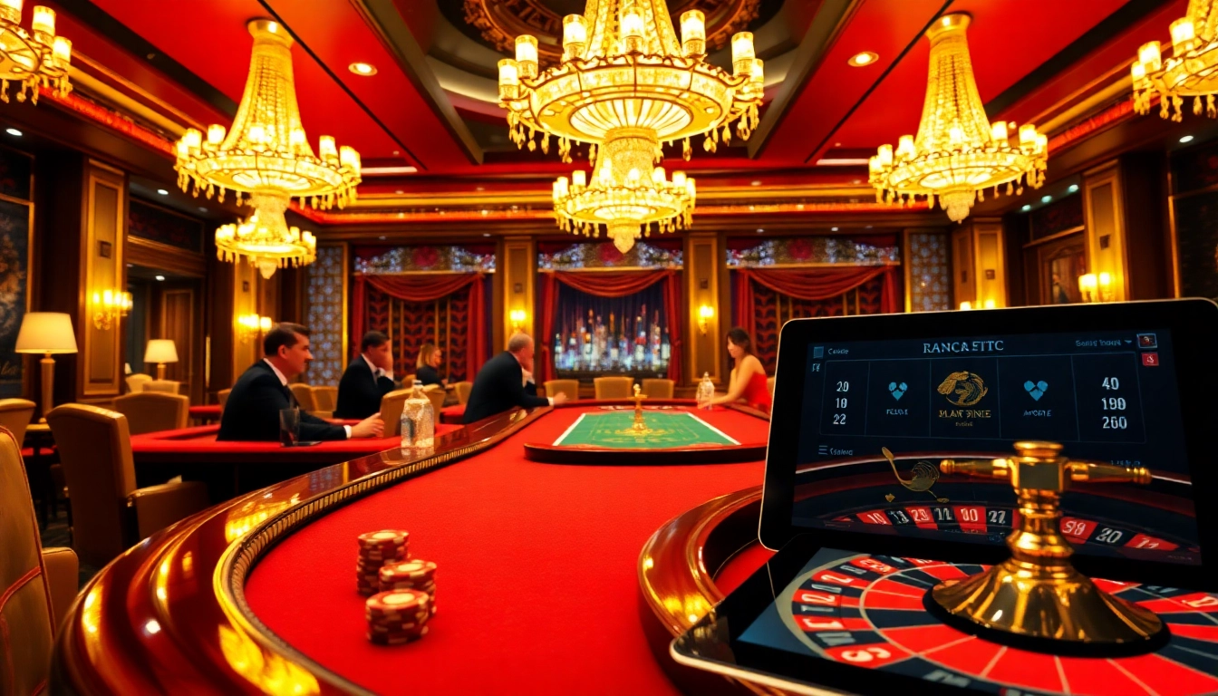 Exciting poker game atmosphere at https://rr88.uk.net/, featuring chips, cards, and a roulette wheel.
