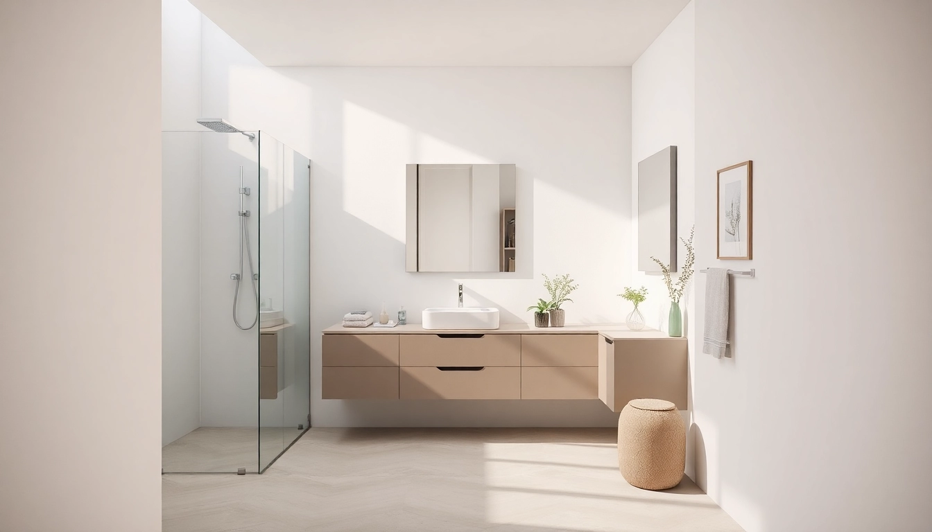 Das moderne Badezimmer von sonni sanitär GmbH mit elegantem Design und stilvollen Elementen.
