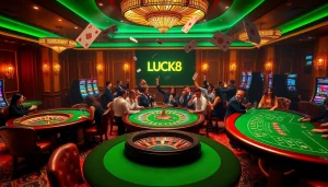 Trải nghiệm cảm giác hồi hộp và hứng khởi tại casino LUCK8 cùng các trò chơi cuốn hút và bầu không khí sôi động.