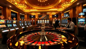 Experience the thrill of online gambling at https://s8net.com/ with vibrant roulette wheels and poker chips.