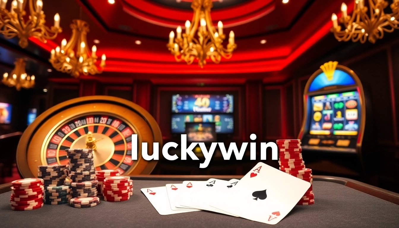 Experience thrilling gameplay at luckywin with vibrant casino tables and exciting slot machines.